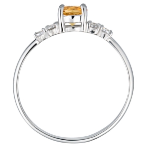 Женские Кольца Серебро Камень натуральный Цитрин