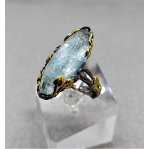 Женские Кольца Серебро Камень натуральный Аквамарин