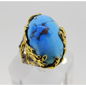 Женские Кольца Серебро Камень натуральный Бирюза