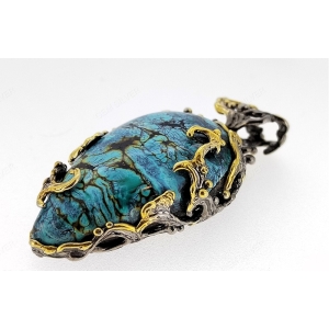 Женские Подвески Серебро Камень натуральный Бирюза