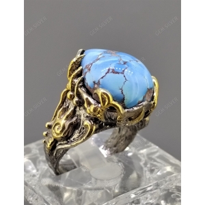 Женские Кольца Серебро Камень натуральный Бирюза