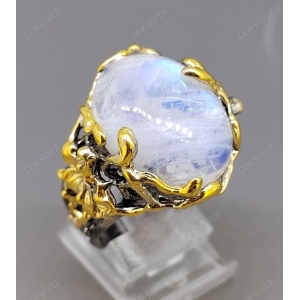 Женские Кольца Серебро Камень натуральный Лунный камень