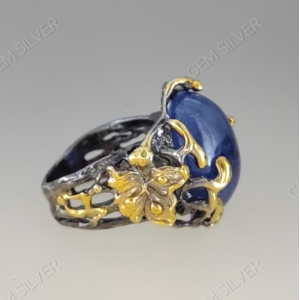 Женские Кольца Серебро Камень натуральный Танзанит