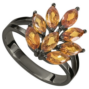 Женские Кольца Серебро Камень натуральный Цитрин