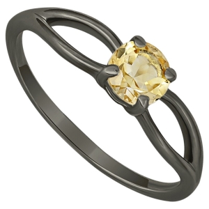 Женские Кольца Серебро Камень натуральный Цитрин