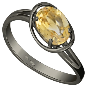 Женские Кольца Серебро Камень натуральный Цитрин