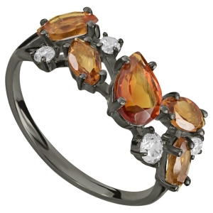 Женские Кольца Серебро Камень натуральный Цитрин