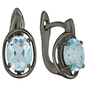 Женские Серьги Серебро Камень натуральный Топаз