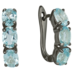 Женские Серьги Серебро Камень натуральный Топаз