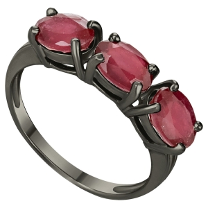 Женские Кольца Серебро Камень натуральный Рубин