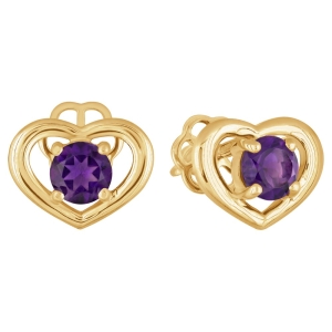 Женские Серьги Серебро Камень натуральный Аметист