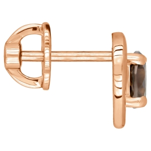 Женские Серьги Серебро Камень натуральный Раухтопаз