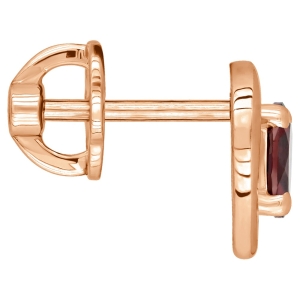 Женские Серьги Серебро Камень натуральный Гранат