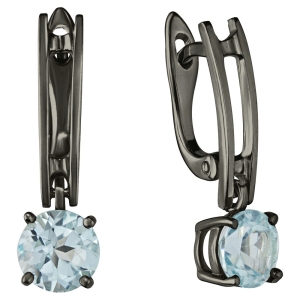 Женские Серьги Серебро Камень натуральный Топаз