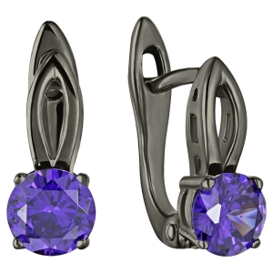 Женские Серьги Серебро Камень искусственный Нанокристалл