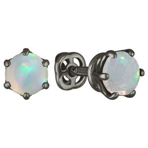 Женские Серьги Серебро Камень натуральный Опал