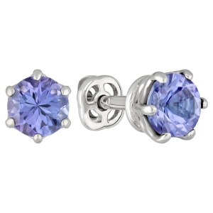 Женские Серьги Серебро Камень натуральный Танзанит