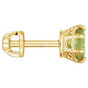 Женские Серьги Серебро Камень натуральный Хризолит