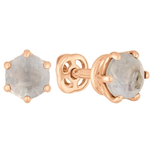 Женские Серьги Серебро Камень натуральный Лунный камень