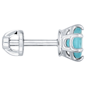 Женские Серьги Серебро Камень натуральный Апатит