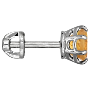 Женские Серьги Серебро Камень натуральный Цитрин