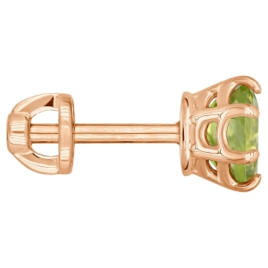 Женские Серьги Серебро Камень натуральный Хризолит