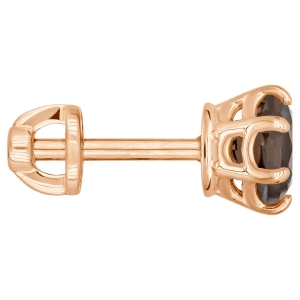 Женские Серьги Серебро Камень натуральный Раухтопаз