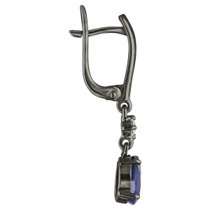 Женские Серьги Серебро Камень натуральный Сапфир