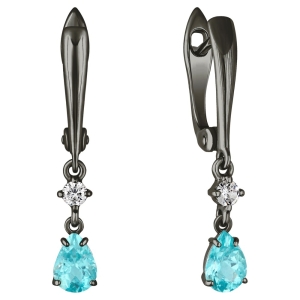 Женские Серьги Серебро Камень натуральный Апатит