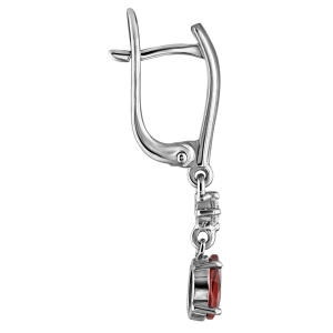 Женские Серьги Серебро Камень натуральный Гранат