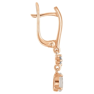 Женские Серьги Серебро Камень натуральный Лунный камень