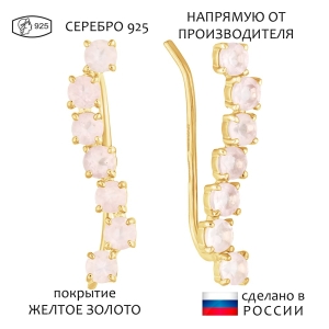 Женские Серьги Серебро Камень натуральный