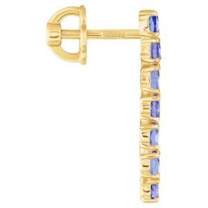 Женские Серьги Серебро Камень натуральный Танзанит