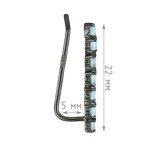 Женские Серьги Серебро Камень натуральный Топаз