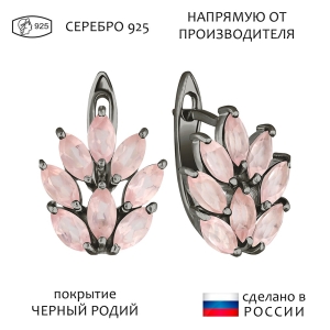 Женские Серьги Серебро Камень натуральный
