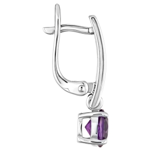 Женские Серьги Серебро Камень натуральный Аметист