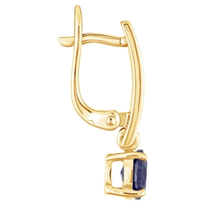 Женские Серьги Серебро Камень натуральный Сапфир