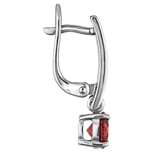 Женские Серьги Серебро Камень натуральный Гранат