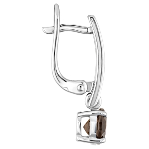 Женские Серьги Серебро Камень натуральный Раухтопаз