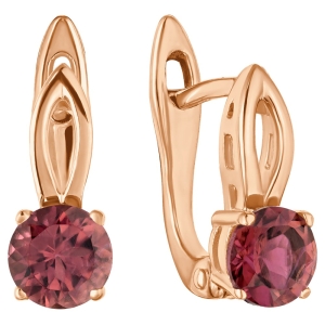 Женские Серьги Серебро Камень натуральный Турмалин