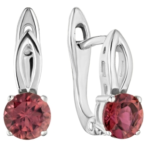 Женские Серьги Серебро Камень натуральный Турмалин
