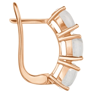 Женские Серьги Серебро Камень натуральный Лунный камень