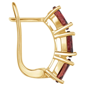 Женские Серьги Серебро Камень натуральный Турмалин