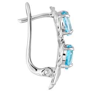 Женские Серьги Серебро Камень натуральный Топаз