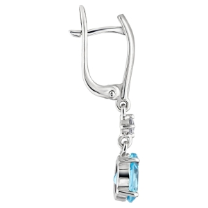 Женские Серьги Серебро Камень натуральный Топаз