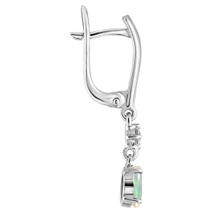 Женские Серьги Серебро Камень натуральный Опал