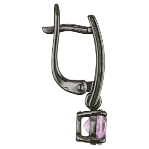 Женские Серьги Серебро Камень натуральный Аметист