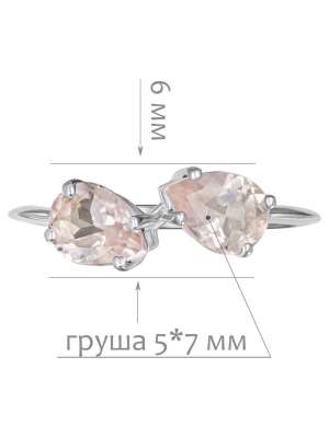 Женские Кольца Серебро Камень натуральный Кварц