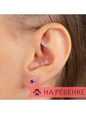 Женские Серьги Серебро Камень искусственный Нанокристалл