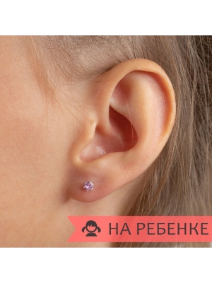 Женские Серьги Серебро Камень искусственный Нанокристалл